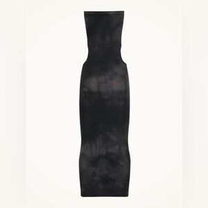 WOLFORD Cowlneck Sleeveless Maxi Dress in Black Fusion L